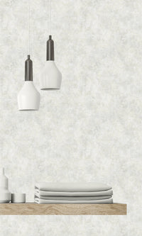 Soft Fog Faux Concrete Textured Vinyl Commercial Wallpaper C7683