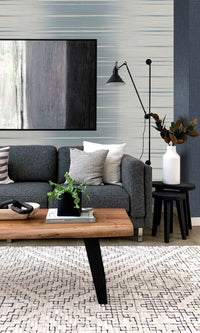 Offshore Striped Dual Tone Textured Vinyl Commercial Wallpaper C7646