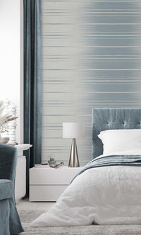 Offshore Striped Dual Tone Textured Vinyl Commercial Wallpaper C7646