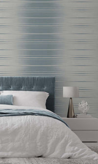 Offshore Striped Dual Tone Textured Vinyl Commercial Wallpaper C7646