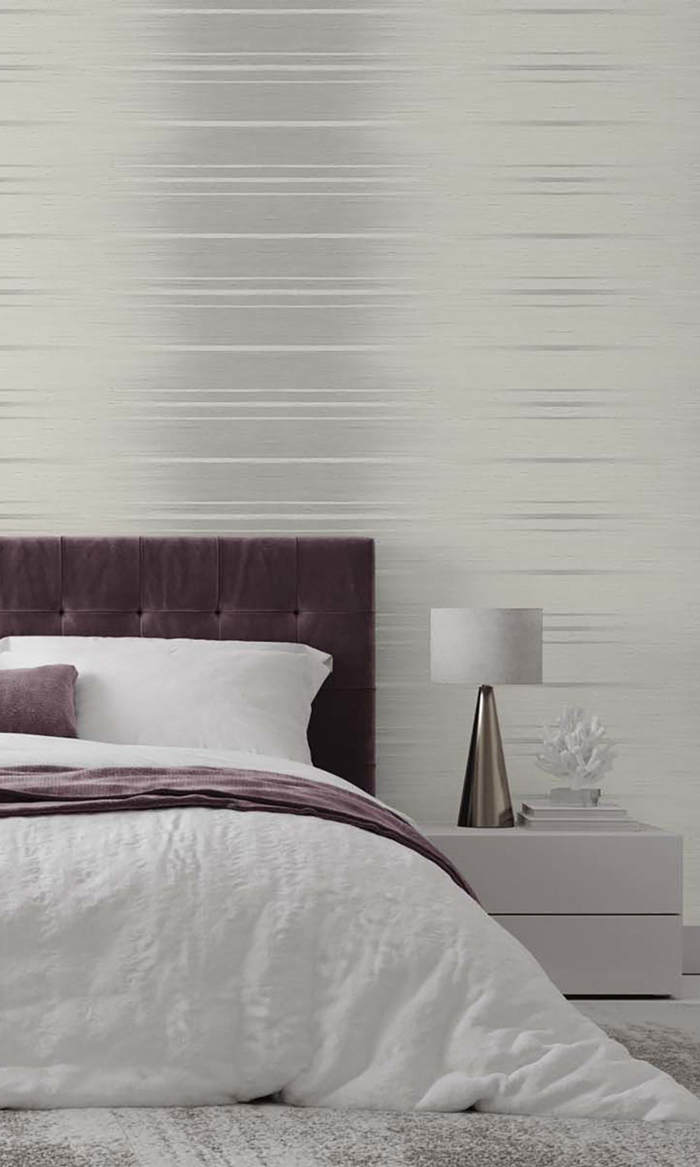 Evaporation Striped Dual Tone Textured Vinyl Commercial Wallpaper C7645
