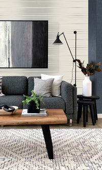 Evaporation Striped Dual Tone Textured Vinyl Commercial Wallpaper C7645