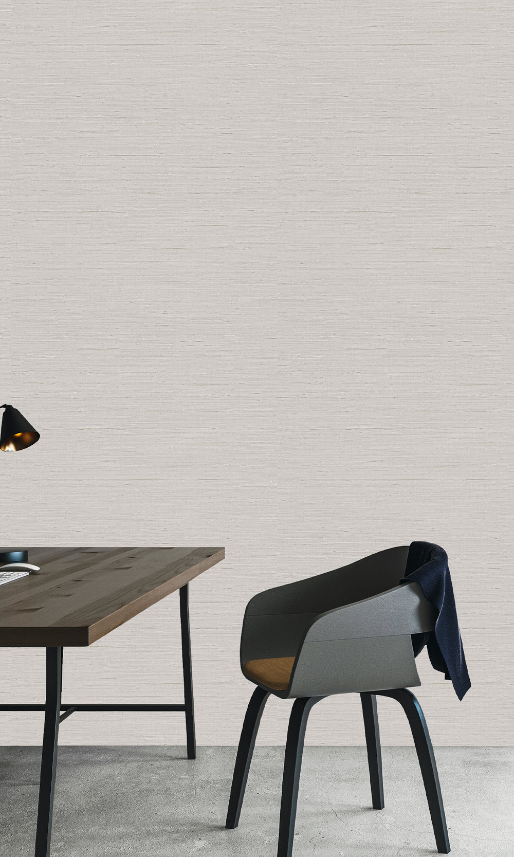 White Truffle Horizon Plain Textured Vinyl Commercial Wallpaper C7651