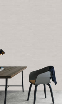 White Truffle Horizon Plain Textured Vinyl Commercial Wallpaper C7651