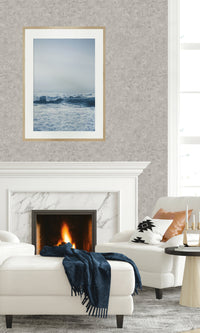 Paver Grey Faux Cement Textured Vinyl Commercial Wallpaper C7643