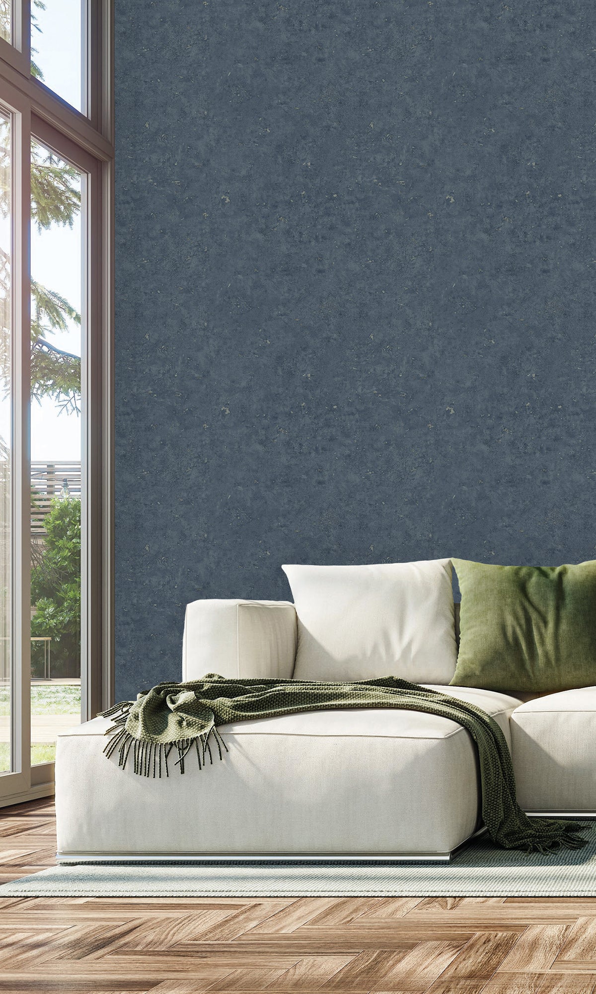 Nocturn Faux Cement Textured Vinyl Commercial Wallpaper C7642