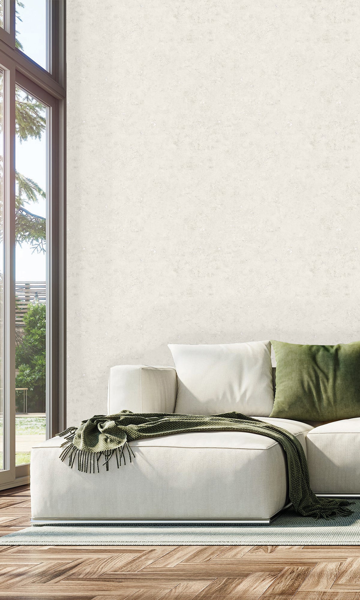 Primer Faux Cement Textured Vinyl Commercial Wallpaper C7638