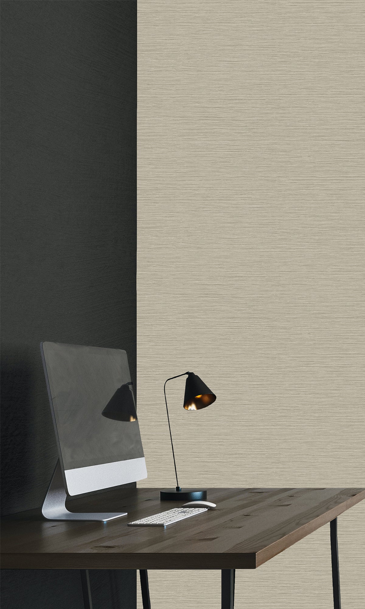 Golden Sable Faux Silk Textured Vinyl Commercial Wallpaper C7667