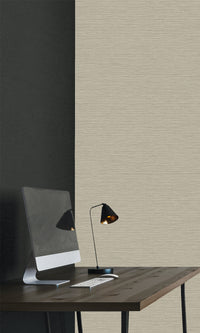 Golden Sable Faux Silk Textured Vinyl Commercial Wallpaper C7667