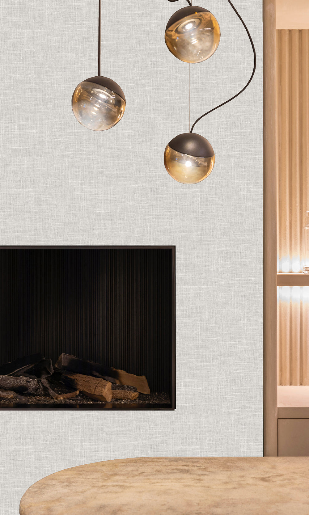 Avail Faux Linen Textured Vinyl Commercial Wallpaper C7653