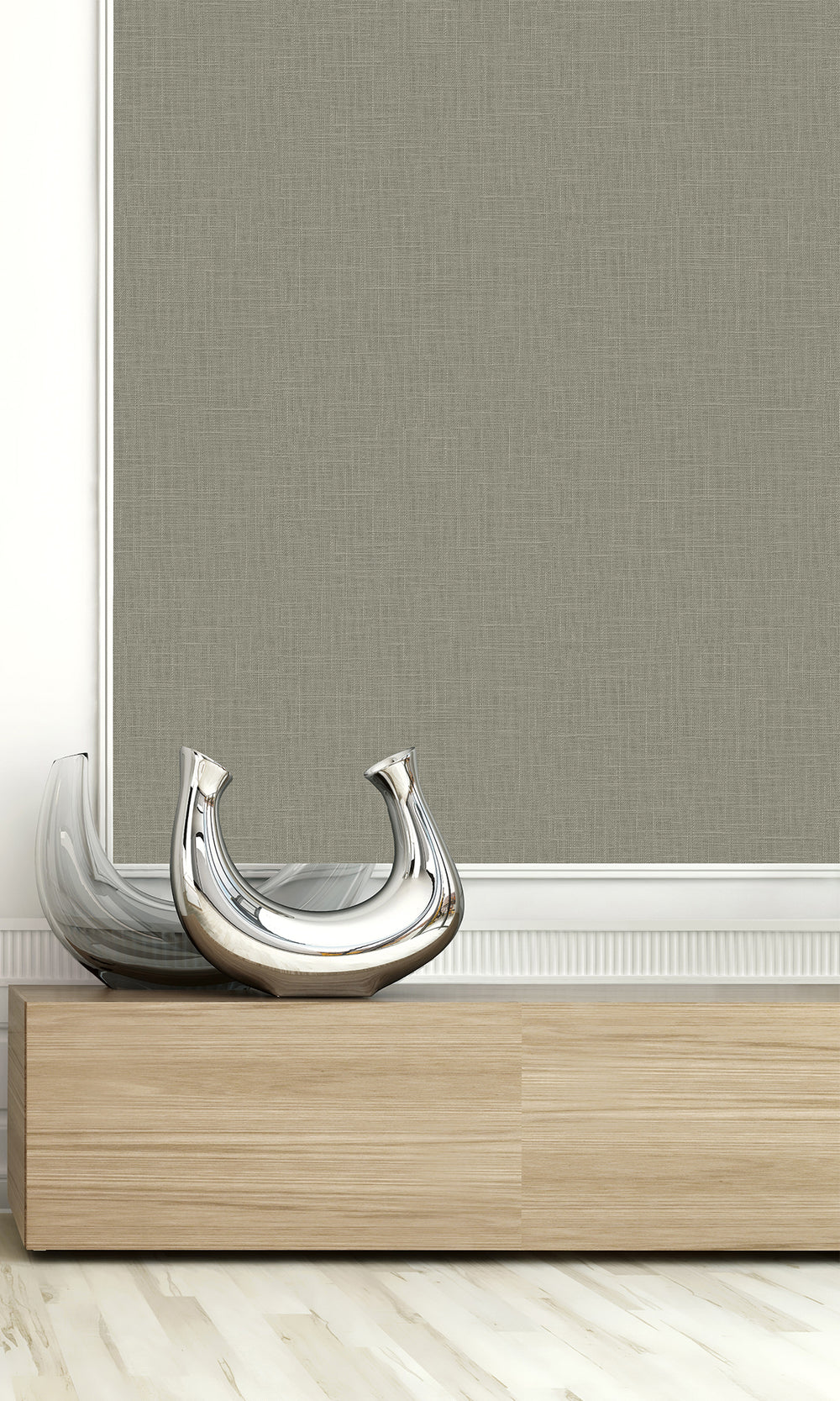 Thicket Faux Linen Textured Vinyl Commercial Wallpaper C7658