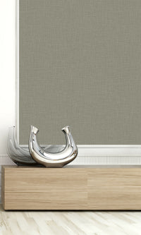 Thicket Faux Linen Textured Vinyl Commercial Wallpaper C7658