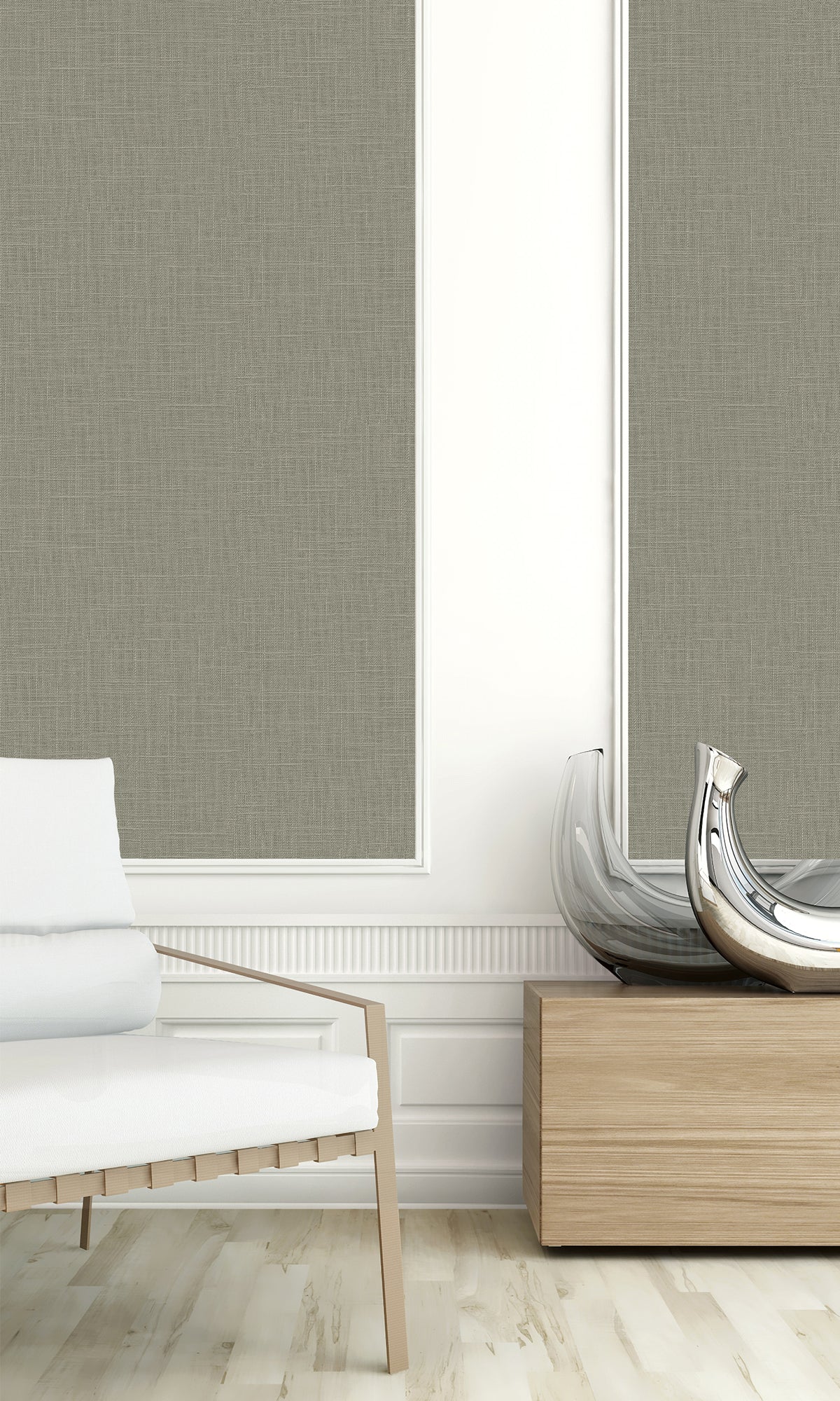 Thicket Faux Linen Textured Vinyl Commercial Wallpaper C7658