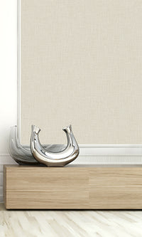 Sap Faux Linen Textured Vinyl Commercial Wallpaper C7660