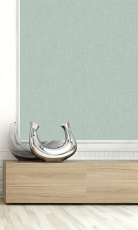 Minted Faux Linen Textured Vinyl Commercial Wallpaper C7656