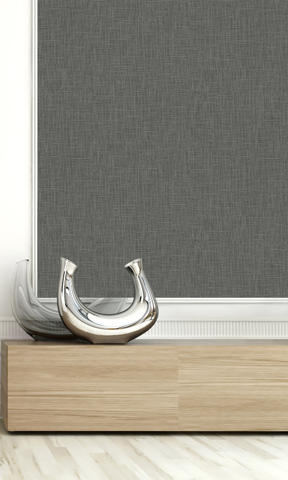 Bon Bon Faux Linen Textured Vinyl Commercial Wallpaper C7655