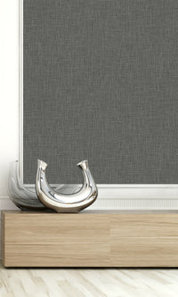 Bon Bon Faux Linen Textured Vinyl Commercial Wallpaper C7655