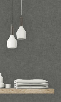 Bon Bon Faux Linen Textured Vinyl Commercial Wallpaper C7655
