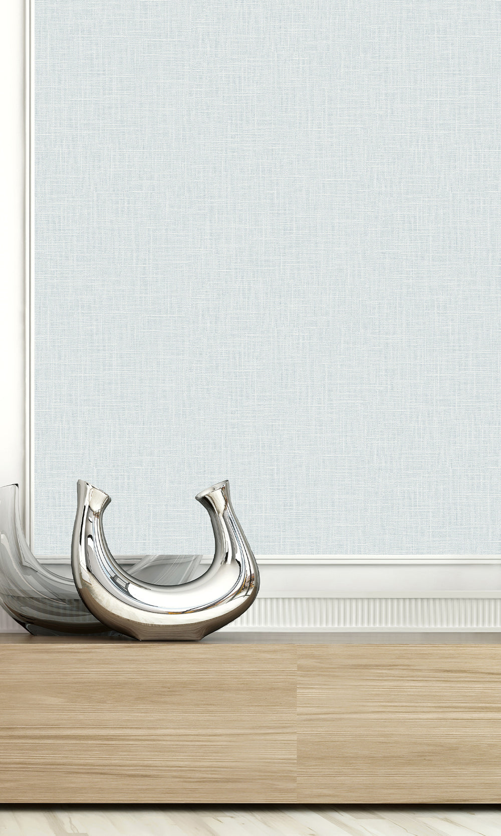 Crystal Faux Linen Textured Vinyl Commercial Wallpaper C7657