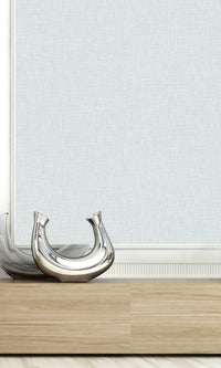 Crystal Faux Linen Textured Vinyl Commercial Wallpaper C7657