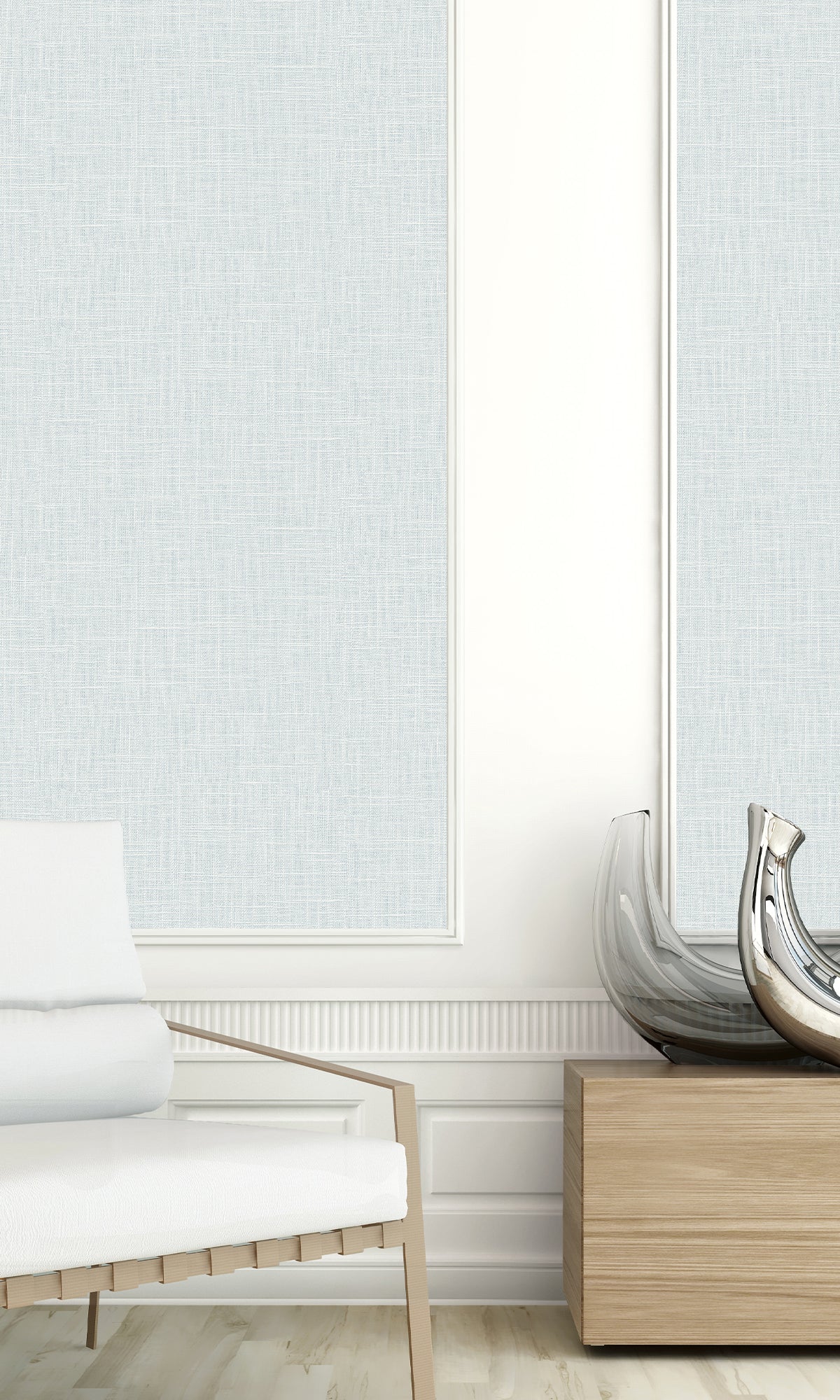Crystal Faux Linen Textured Vinyl Commercial Wallpaper C7657