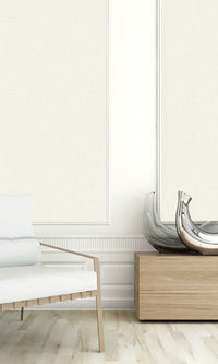 Skim Faux Linen Textured Vinyl Commercial Wallpaper C7659