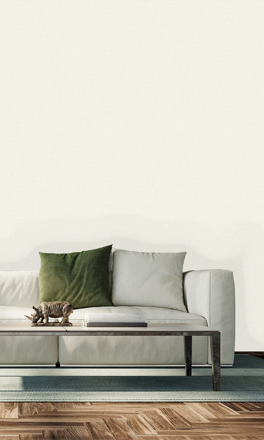Skim Faux Linen Textured Vinyl Commercial Wallpaper C7659