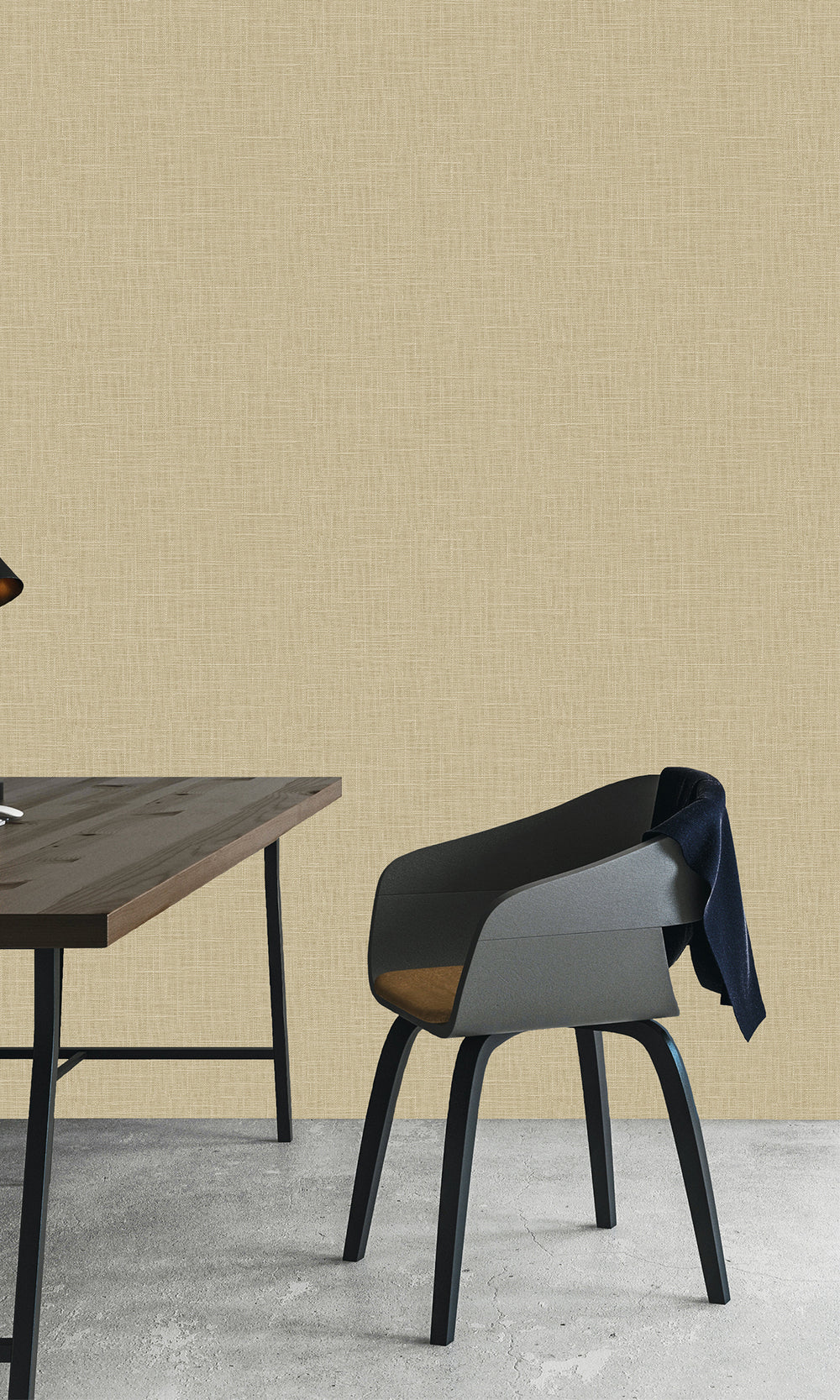 Sandstorm Faux Linen Textured Vinyl Commercial Wallpaper C7661