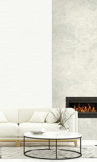 Caster Sugar Sisal Effect Textured Vinyl Commercial Wallpaper C7671