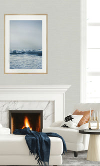 Caster Sugar Sisal Effect Textured Vinyl Commercial Wallpaper C7671