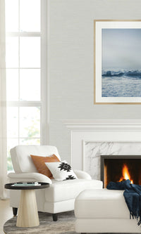 Caster Sugar Sisal Effect Textured Vinyl Commercial Wallpaper C7671