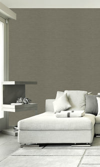 Raw Umber Sisal Effect Textured Vinyl Commercial Wallpaper C7676