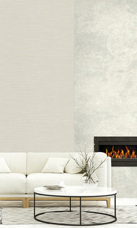 Campfire Smoke Sisal Effect Textured Vinyl Commercial Wallpaper C7673