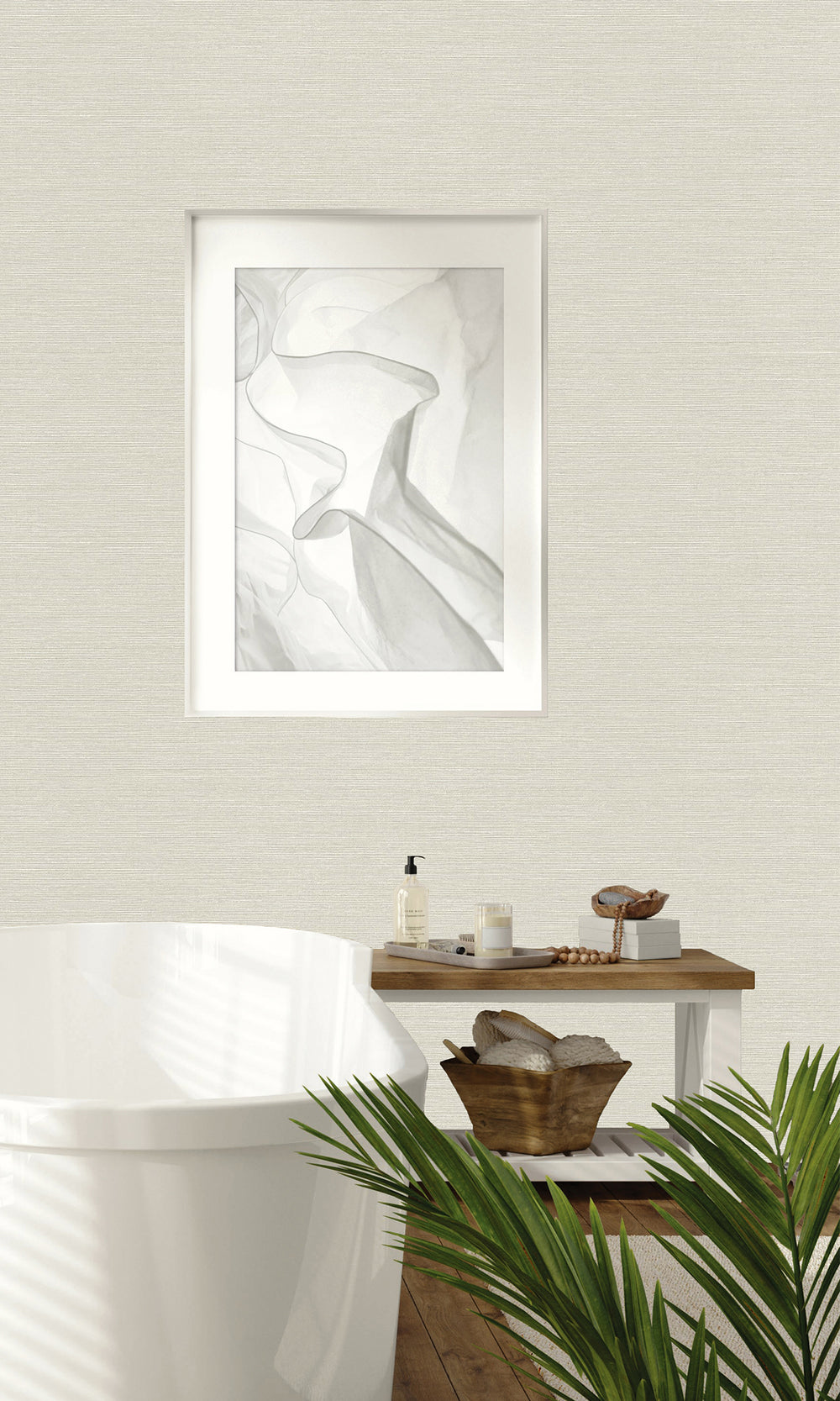 Campfire Smoke Sisal Effect Textured Vinyl Commercial Wallpaper C7673