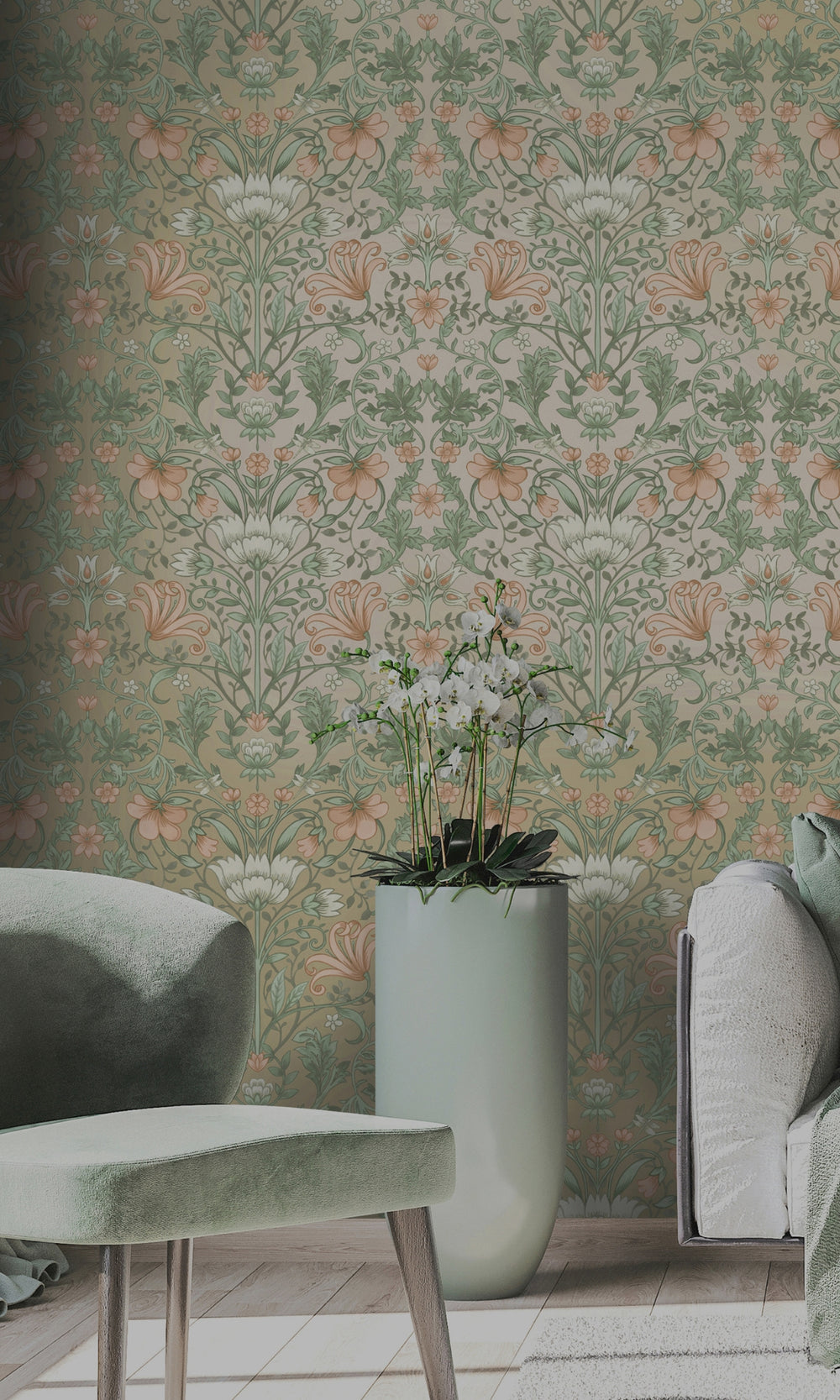 Trailing vines floral, floral backdrop, flower backdrop, floral backdrop wallpaper, flower motif, flower background, floral background, floral background wallpaper, floral peel and stick wallpaper, flower wallpaper, floral wallpaper, floral wallpaper flowers, aesthetic flower wallpaper, repeating wallpaper pattern, textured wallpaper, textured wallpaper accent wall, textured wallpaper ideas, bold floral wallpaper, floral wallpaper for home, champagne floral wallpaper, Vines floral wallpaper

