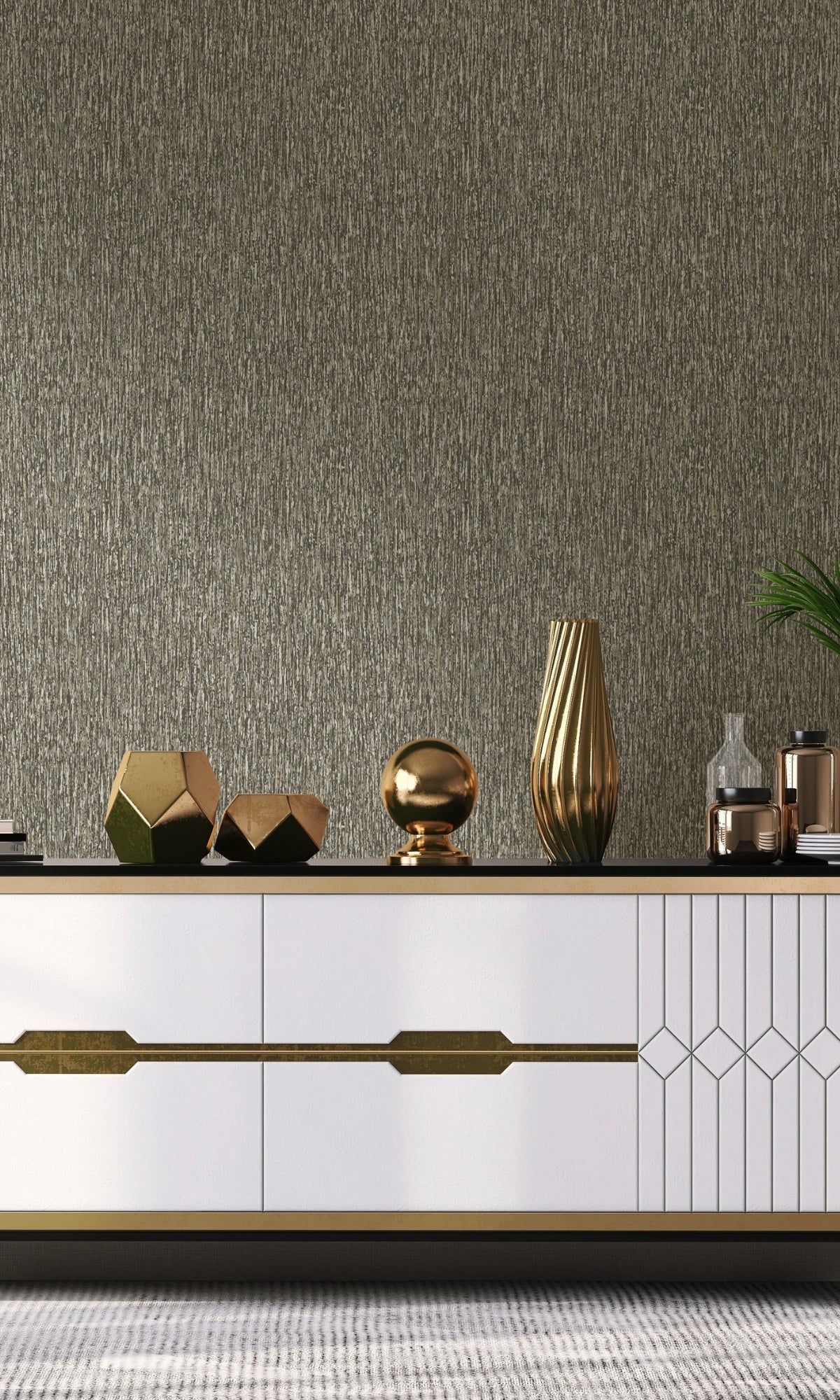 Charcoal Fine Fibers Abstract Wallpaper R8964