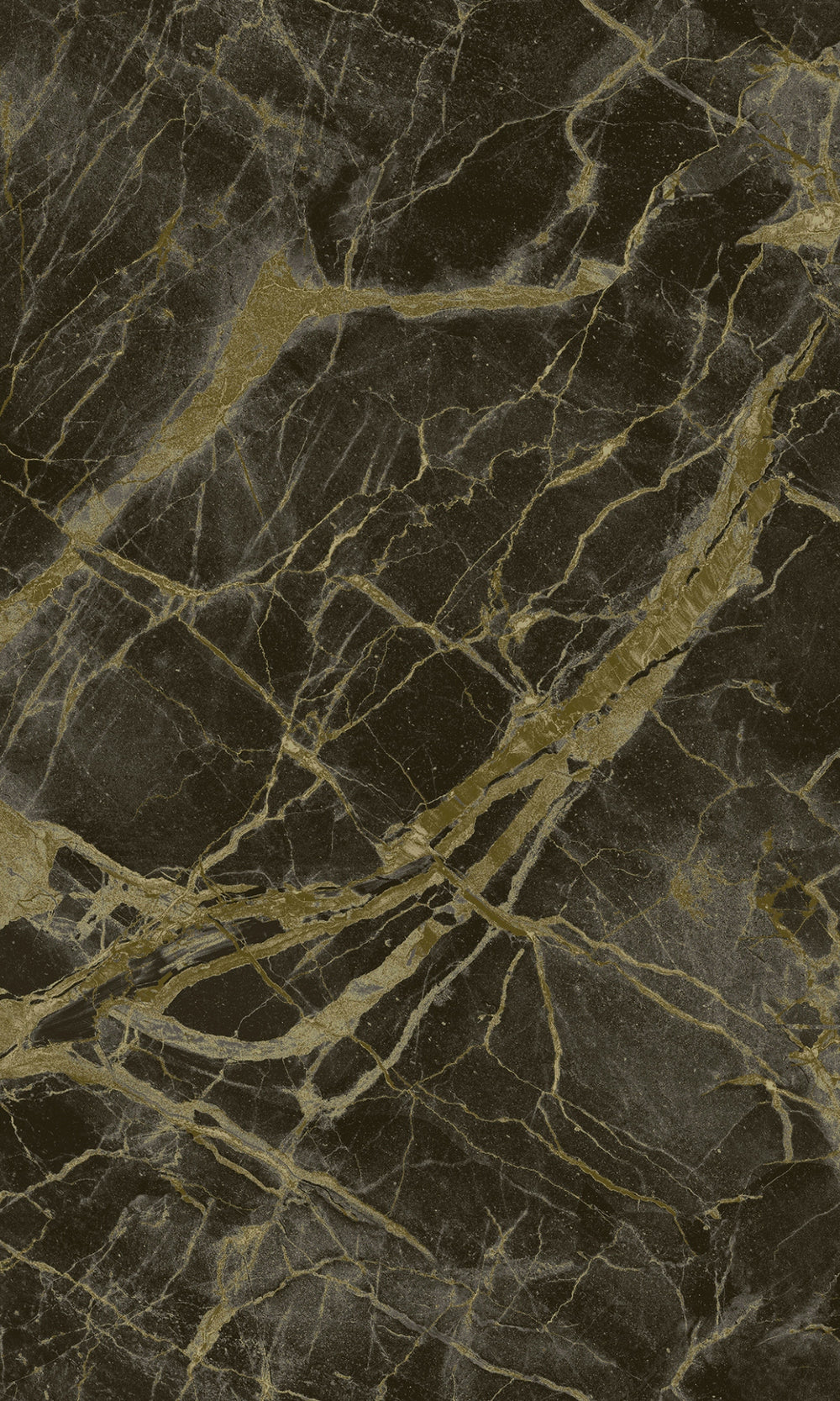 Charcoal Gold Marble Stone Like Textured Wallpaper R8921