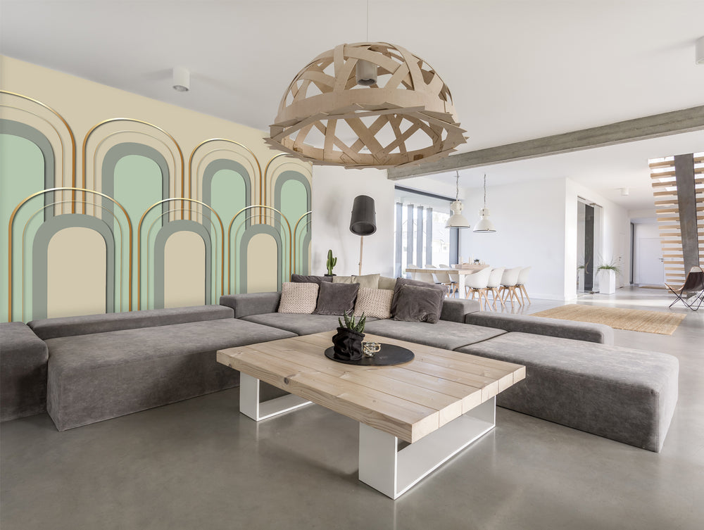 Colorful Arch Deco Mural Wallpaper M1355