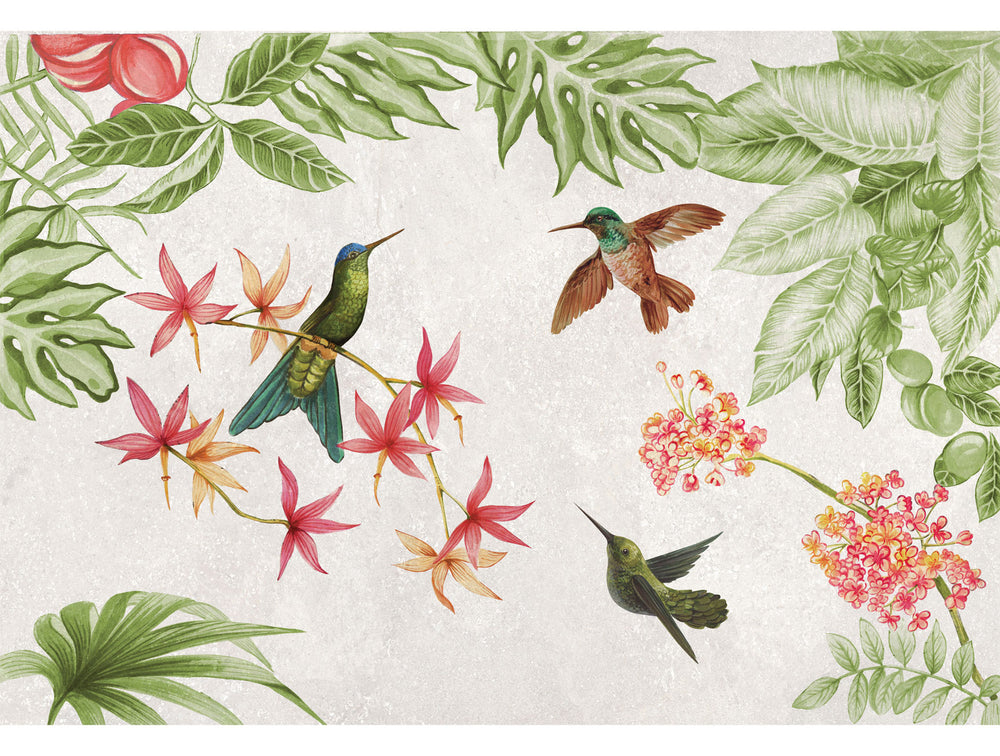 Colorful Big Set Watercolor Mural Wallpaper M1425
