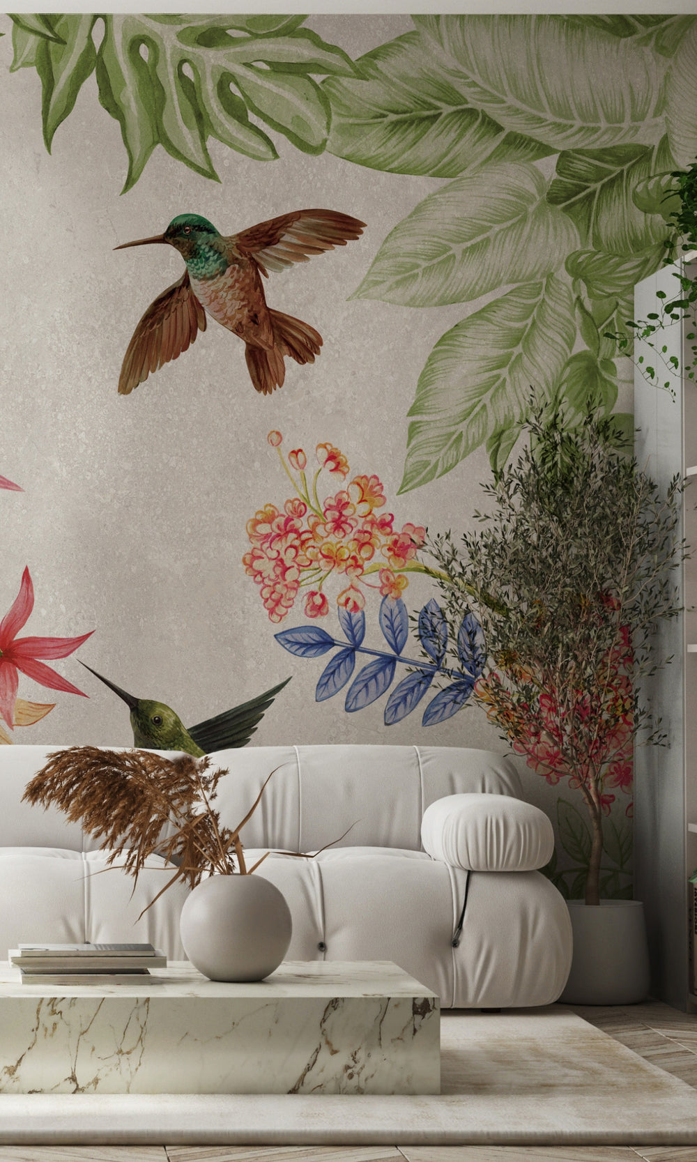 Colorful Big Set Watercolor Mural Wallpaper M1425