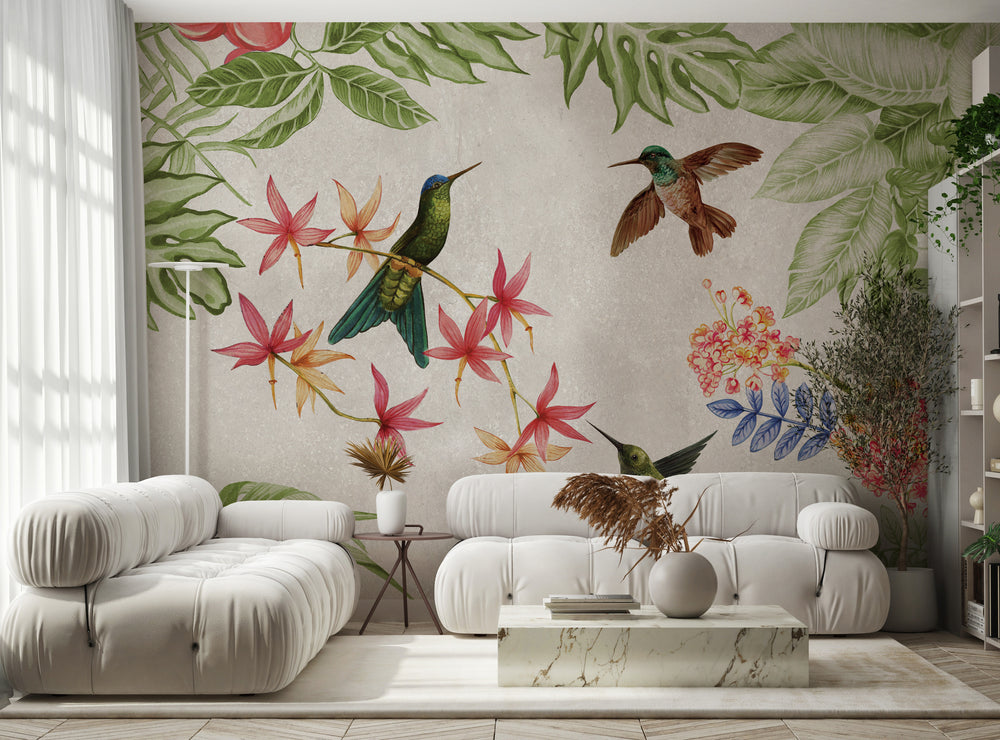 Colorful Big Set Watercolor Mural Wallpaper M1425