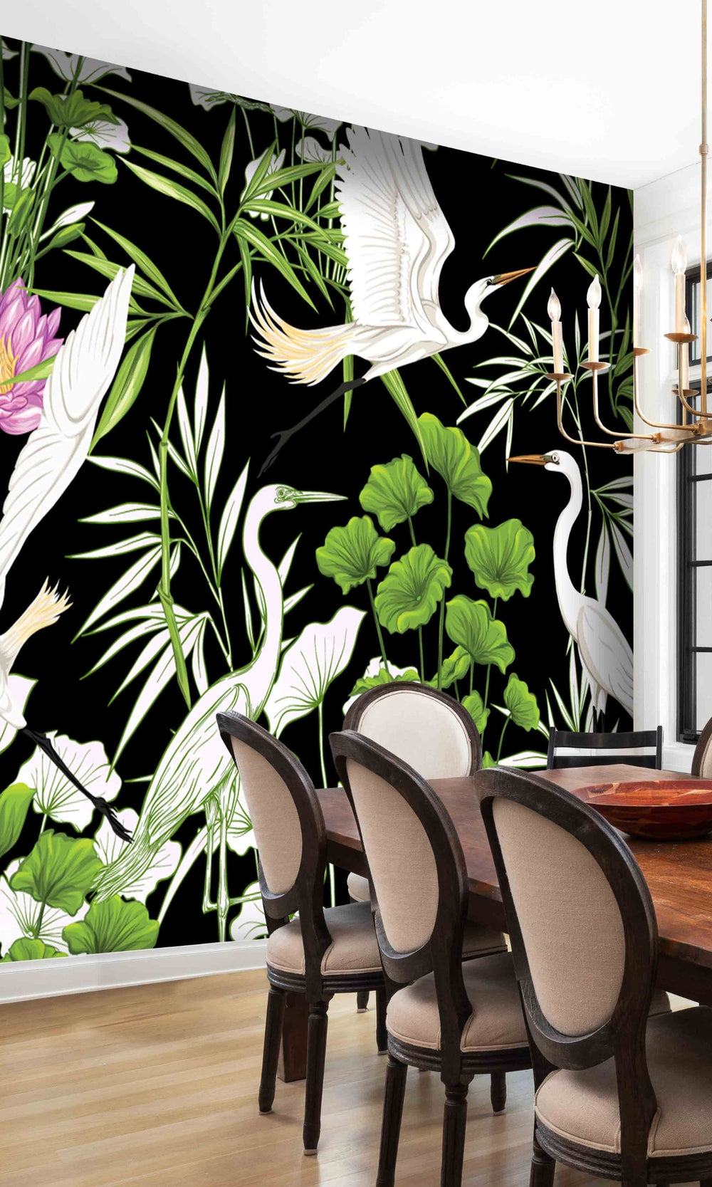 Colorful Botanical Garden Mural Wallpaper M1401