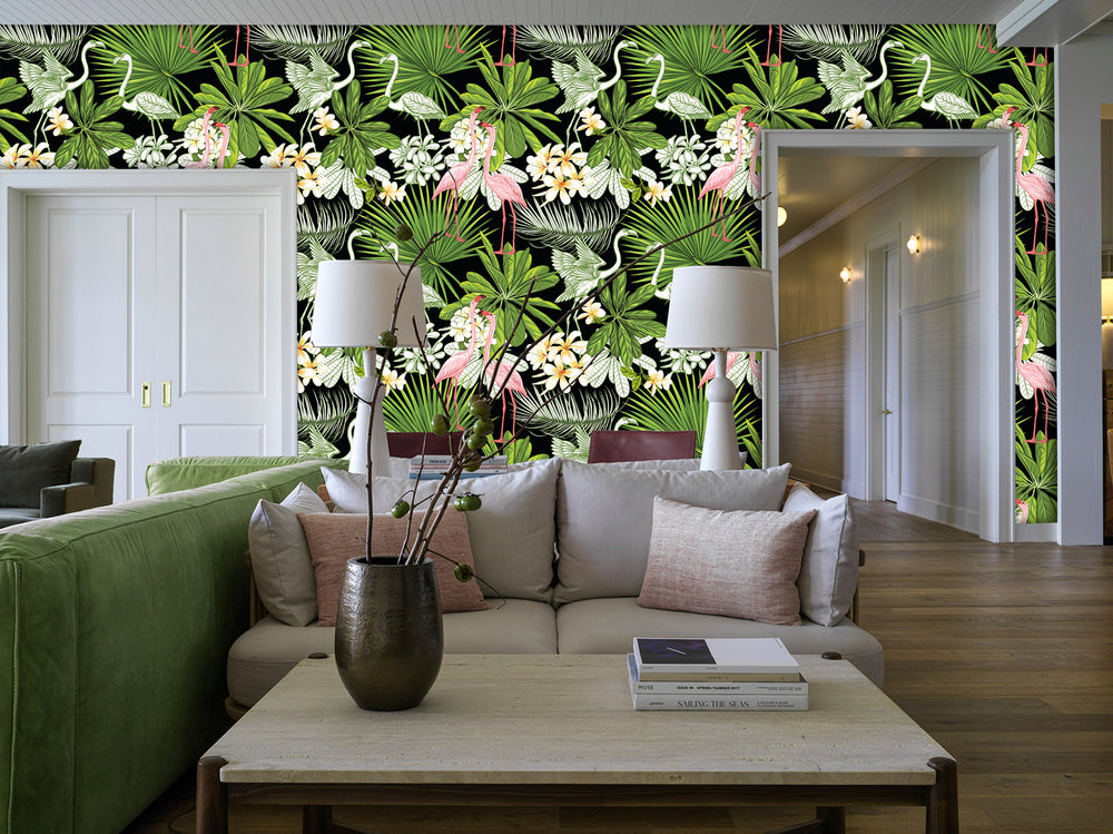 Colorful Coloured Chinoiserie Mural Wallpaper M1402