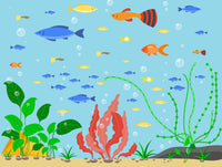 Colourful Fishes Mural Wallpaper M1201