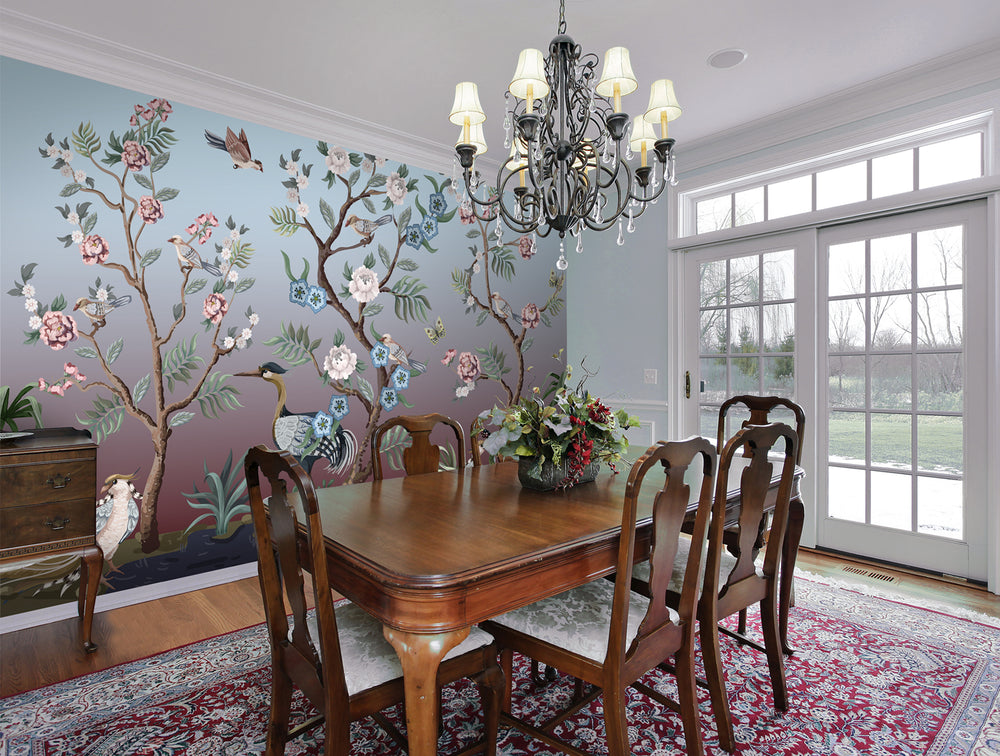 Colorful Garden Mural Wallpaper M1433