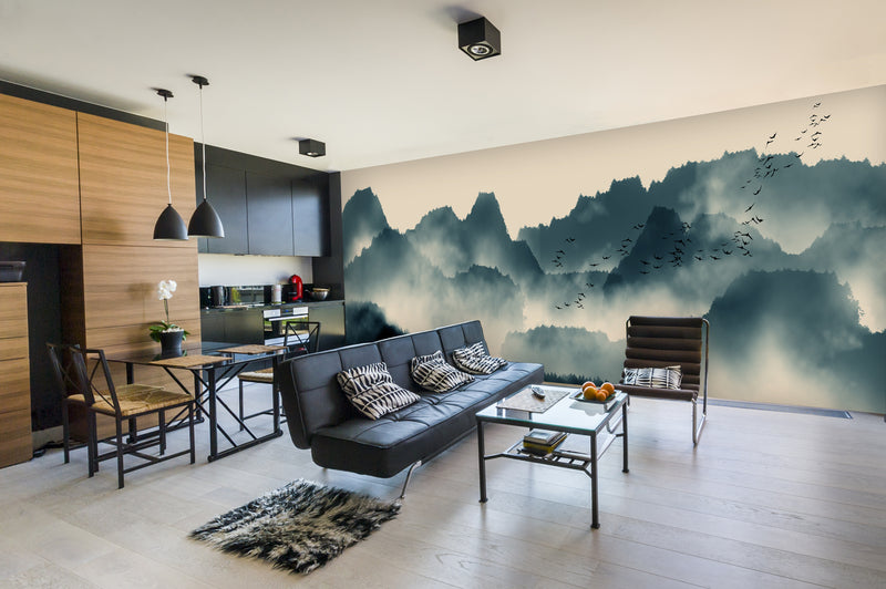 Colorful Japanese Autumn Mural Wallpaper M1154