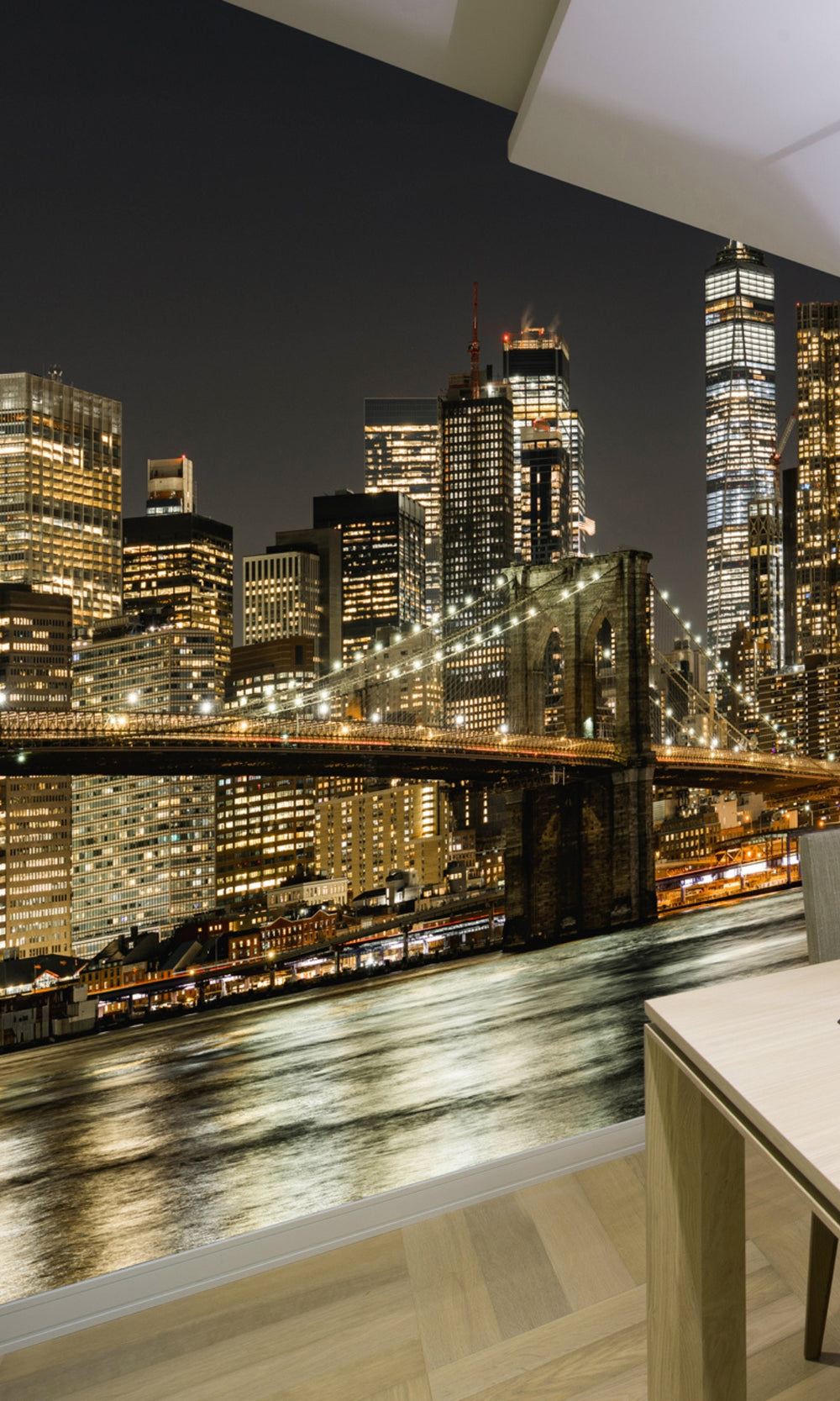 Colorful New York City Skyline Mural Wallpaper M1289