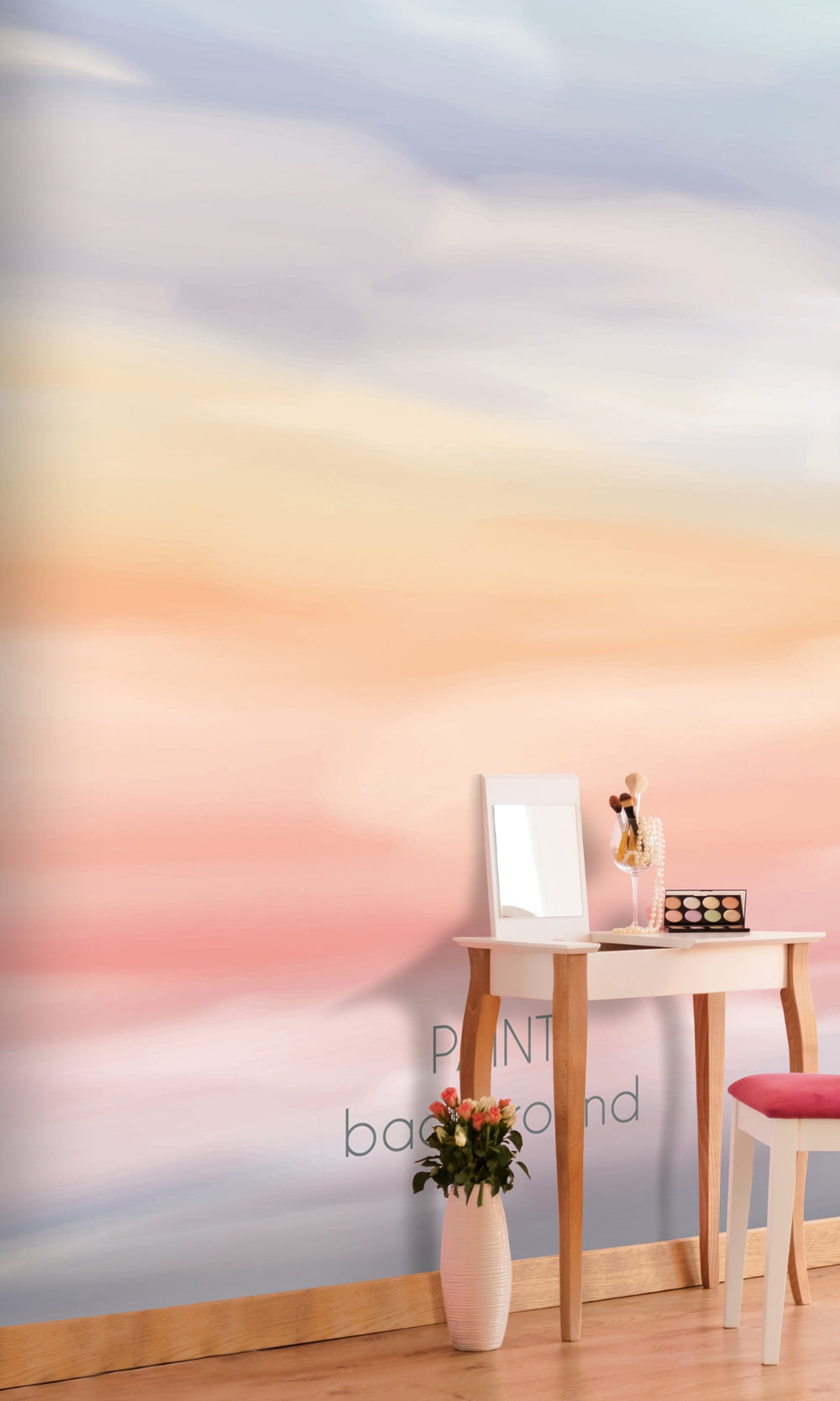 Colorful Pastel Color Mural Wallpaper M1380-Sample