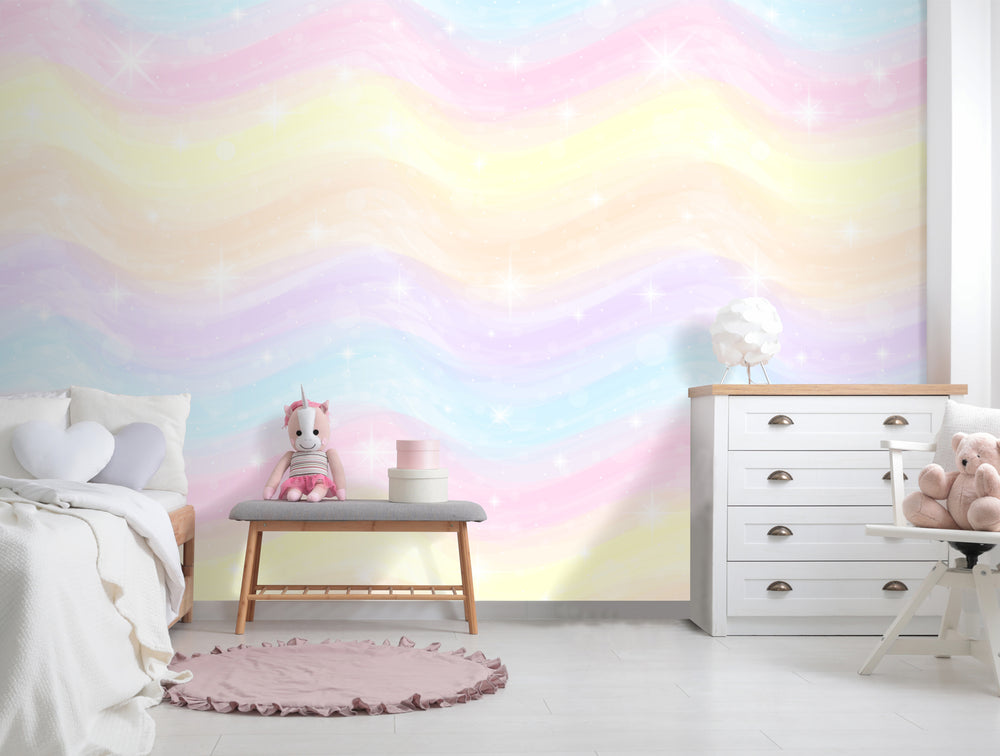 Colorful Pastel Sky Mural Wallpaper M1449