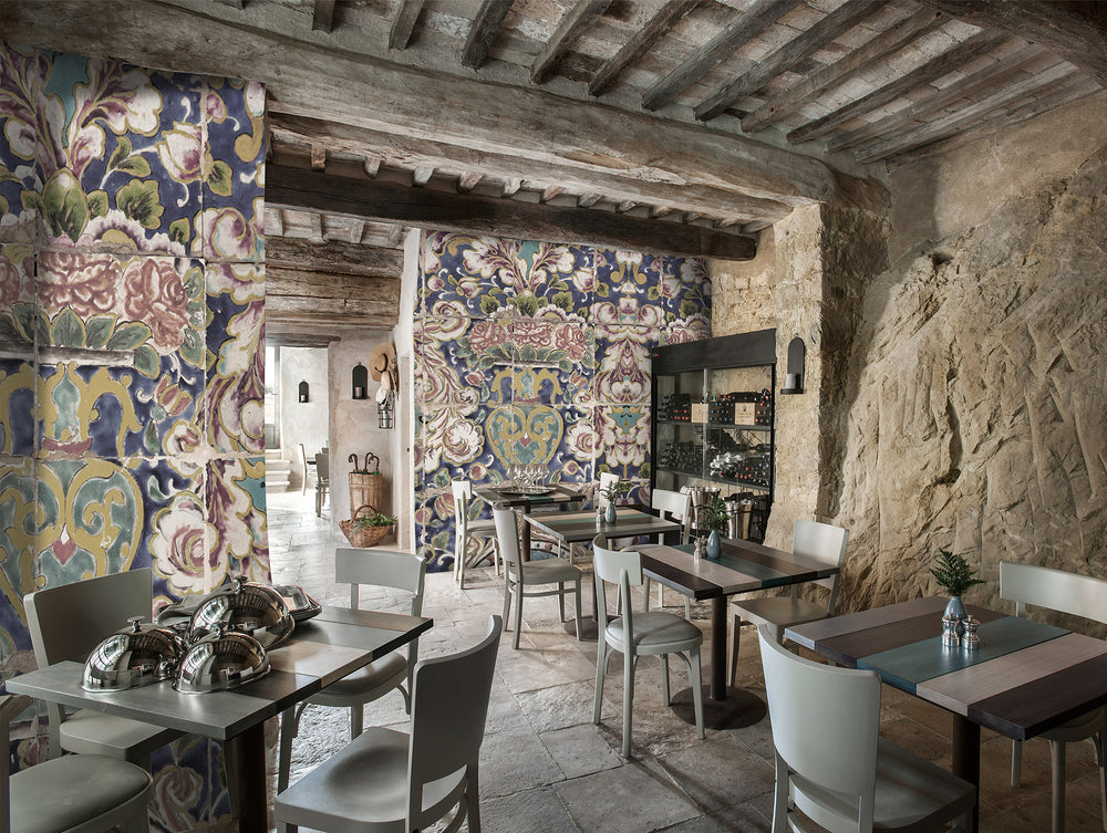 Colorful Patterned Tiles Mural Wallpaper M1182